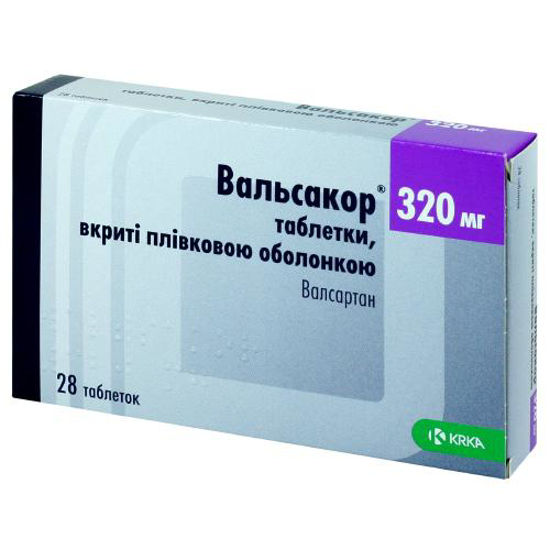 Вальсакор таблетки 320 мг №28.